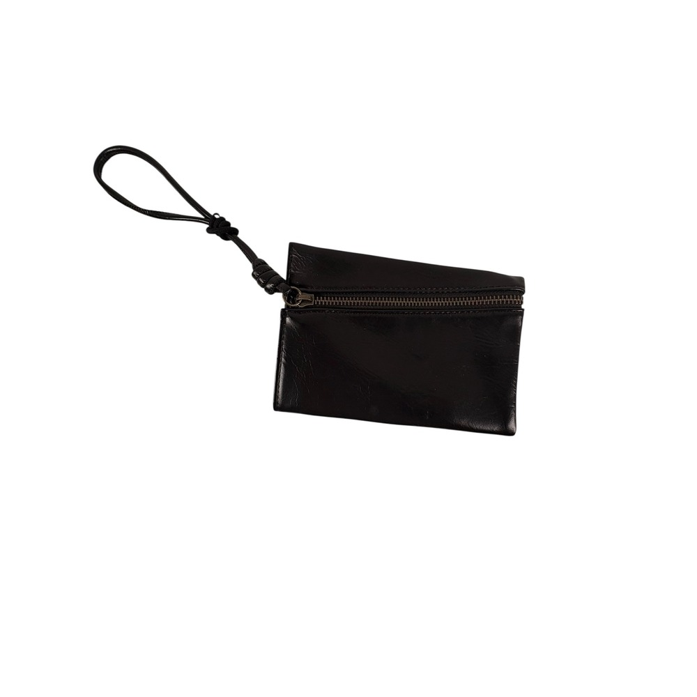 Universal Threadโ Wristlet Pouch Womens OS Black Excellent Faux Leather Zipper